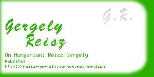 gergely reisz business card